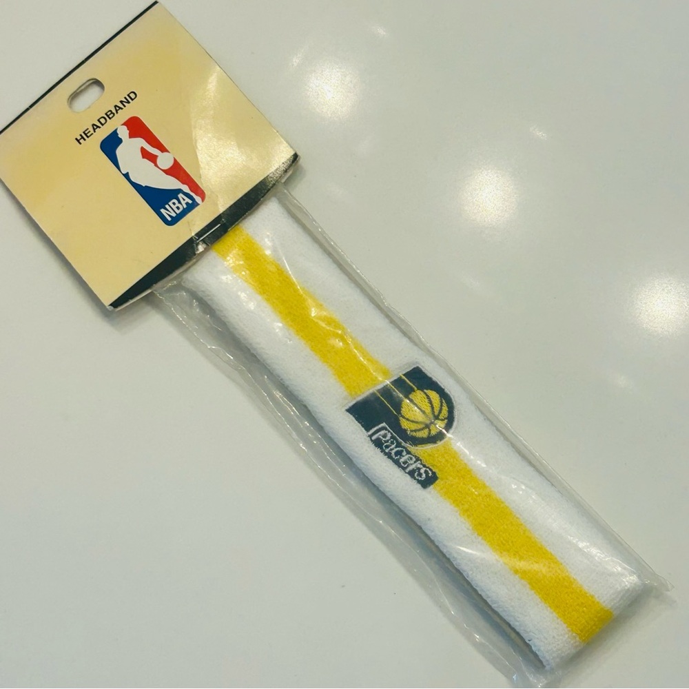 Vtg 90s Indiana Pacers NBA NEW For Bare Feet Basketball Headband Memorabilia